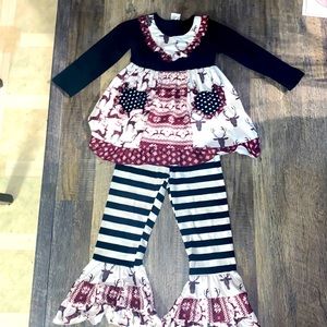 Girls bell bottom outfit